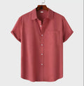 Metro Bexley Men's Linen Cotton Short-Sleeve Shirt