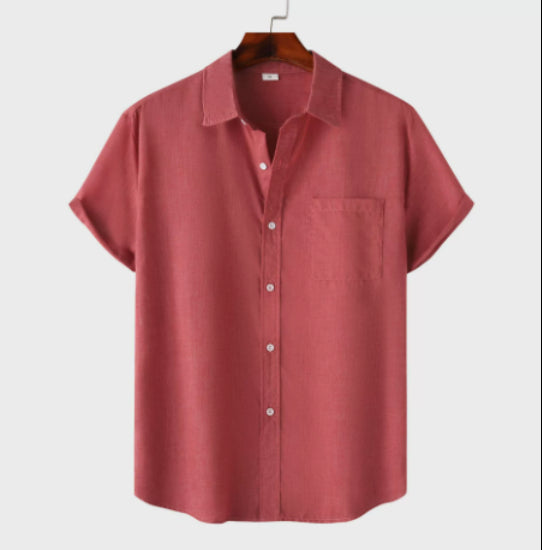 Metro Bexley Men's Linen Cotton Short-Sleeve Shirt