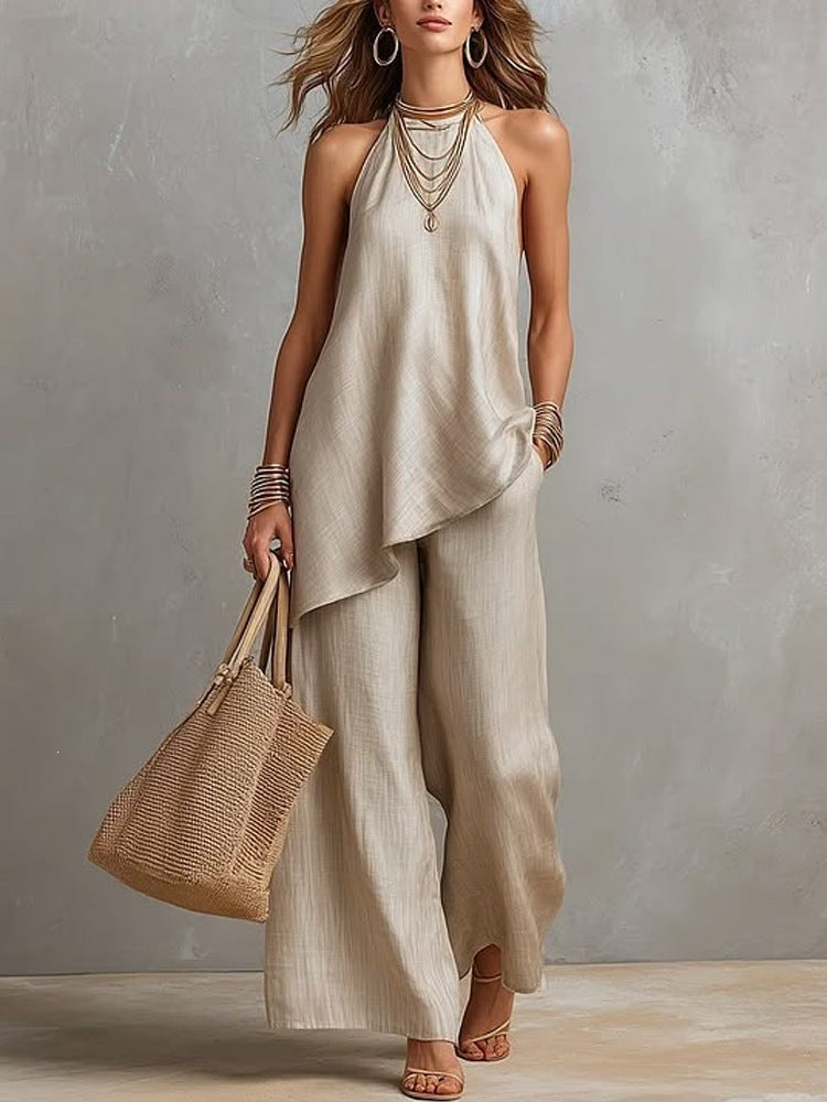 Sera Crew-Neck Two-Piece Set