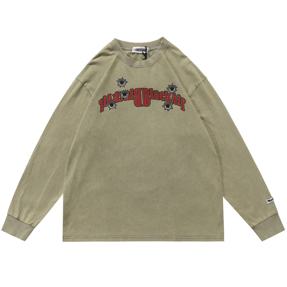 Archive Men's Long-Sleeve Printed Distressed T-Shirt