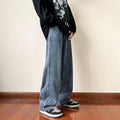 Indigo Men's Distressed Straight Jeans