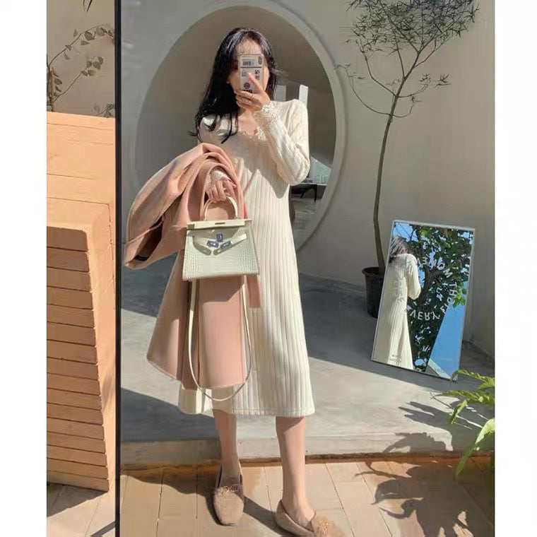 Nova Lace Retro Knit Dress