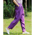 Flow Linen Slim Wide-Leg Trousers