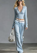 District Men's V-Neck Polka-Dot Tracksuit