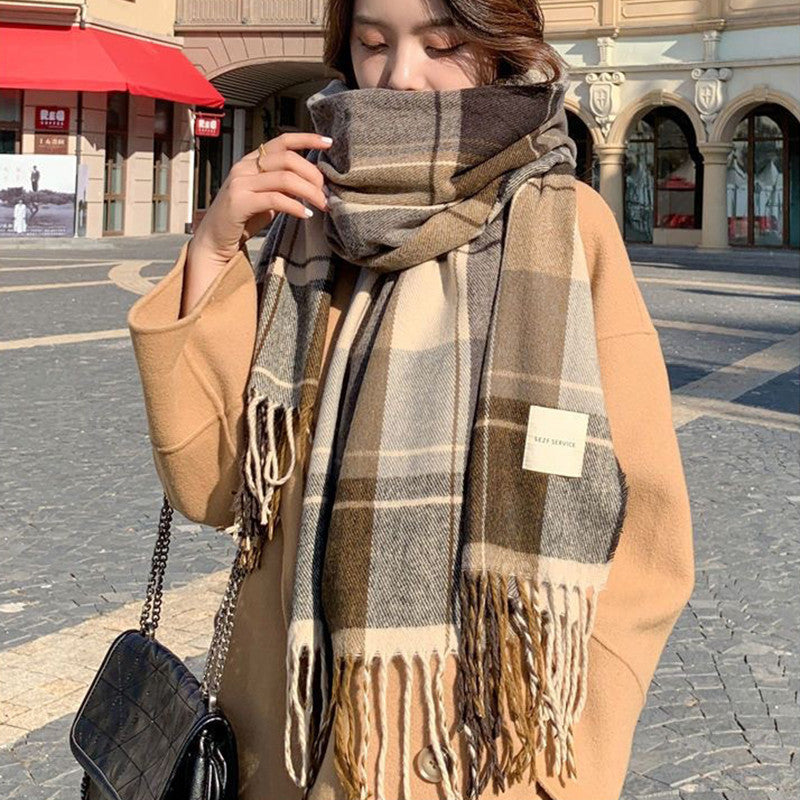 Ember Long Plaid Scarf