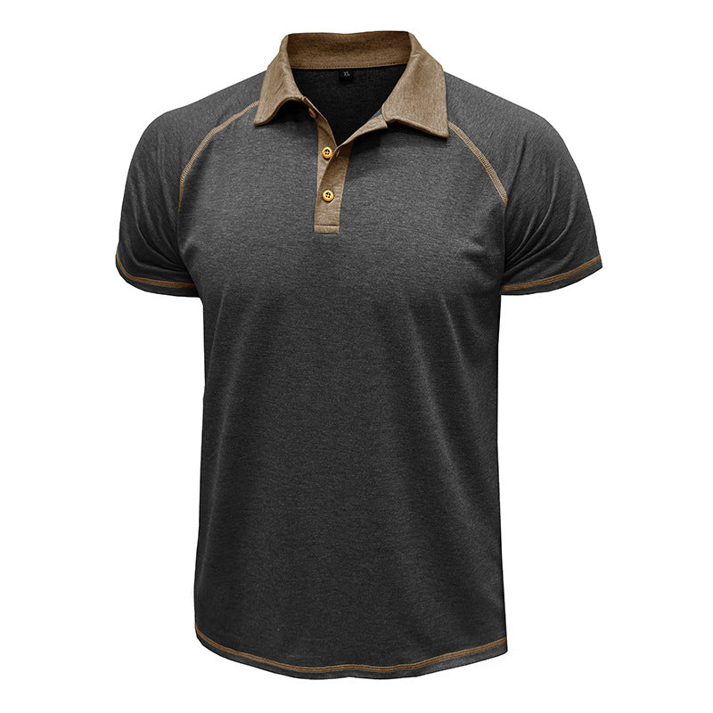 Metro Arden Men's Short-Sleeve Lapel T-Shirt