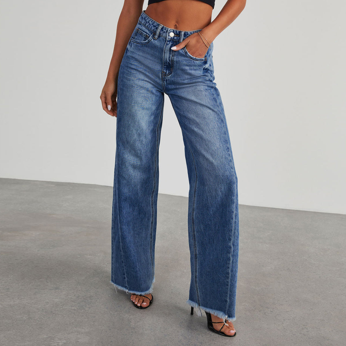 Flow Bexley Relaxed Wide-Leg Straight Trousers
