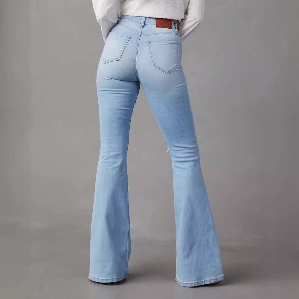 Indigo Arden Wide-Leg Jeans