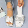 Stride Square-Toe Square Sandals