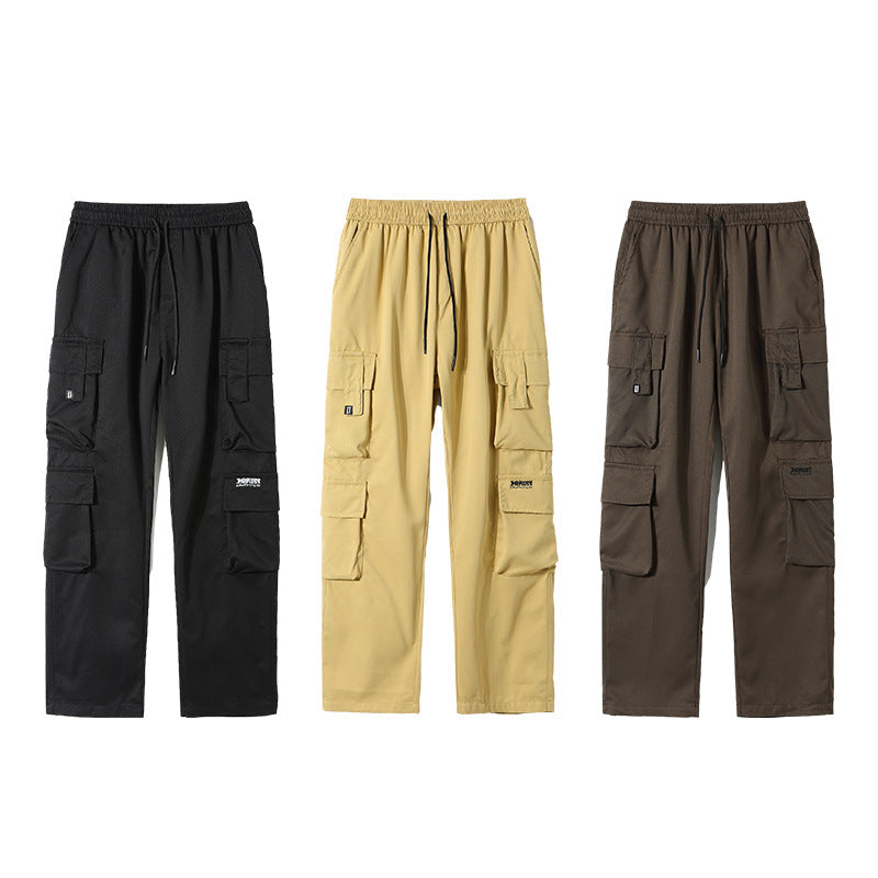 Rover Men's Multi-Pocket Pocket Retro Cargo Pants