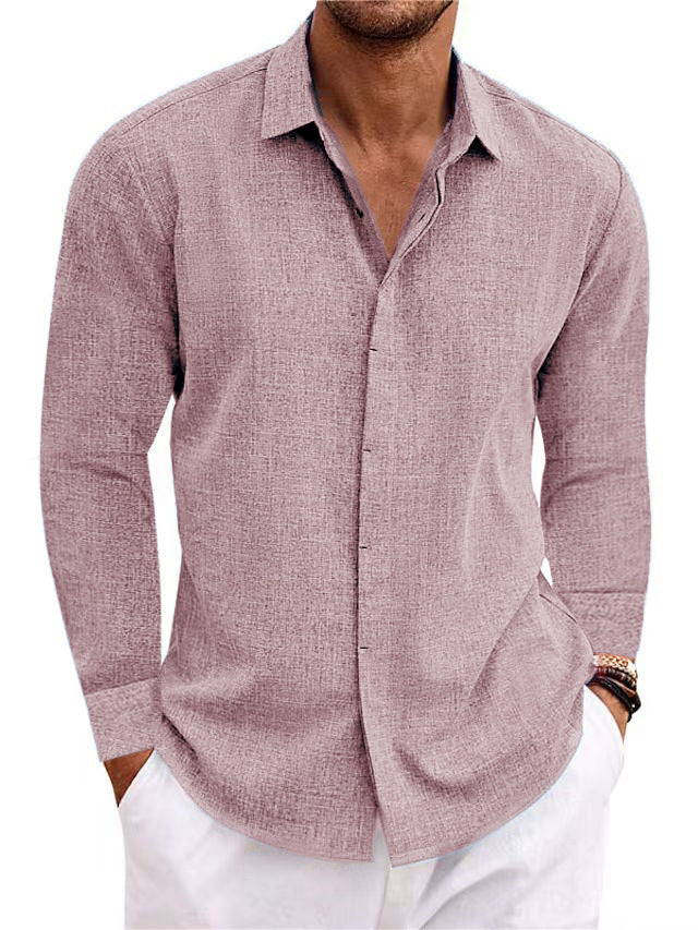 Archive Men's Linen Cotton Long-Sleeve T-Shirt
