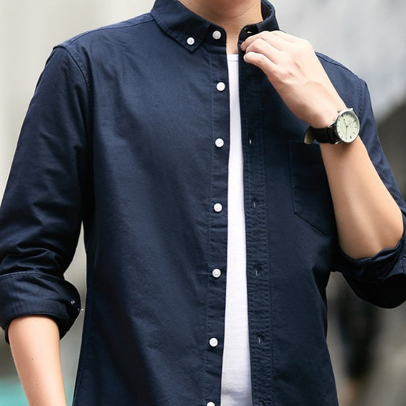 Metro Bexley Men's Cotton Long-Sleeve Shirt