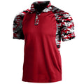 Metro Men's Short-Sleeve Zip Lapel Polo Shirt