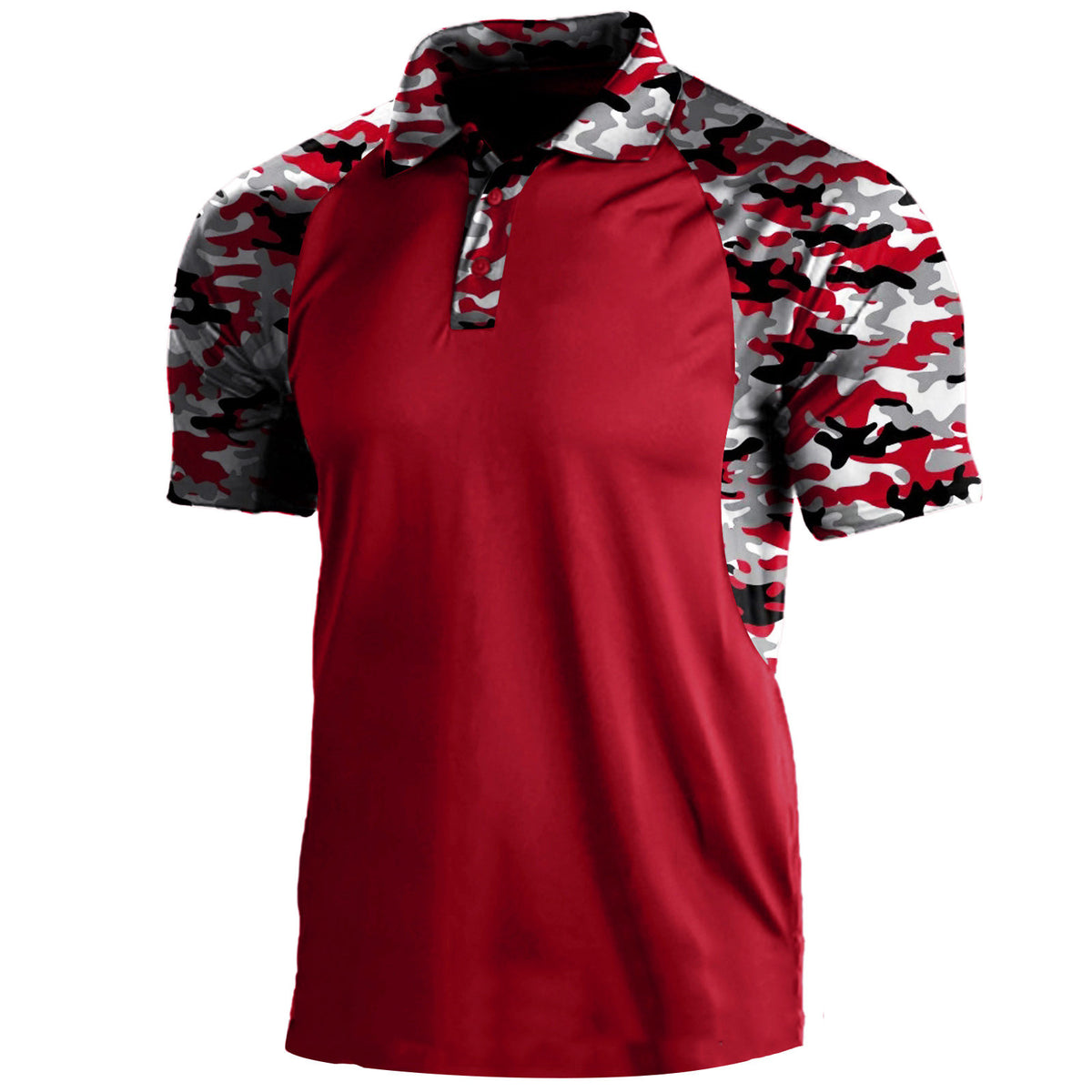 Metro Men's Short-Sleeve Zip Lapel Polo Shirt