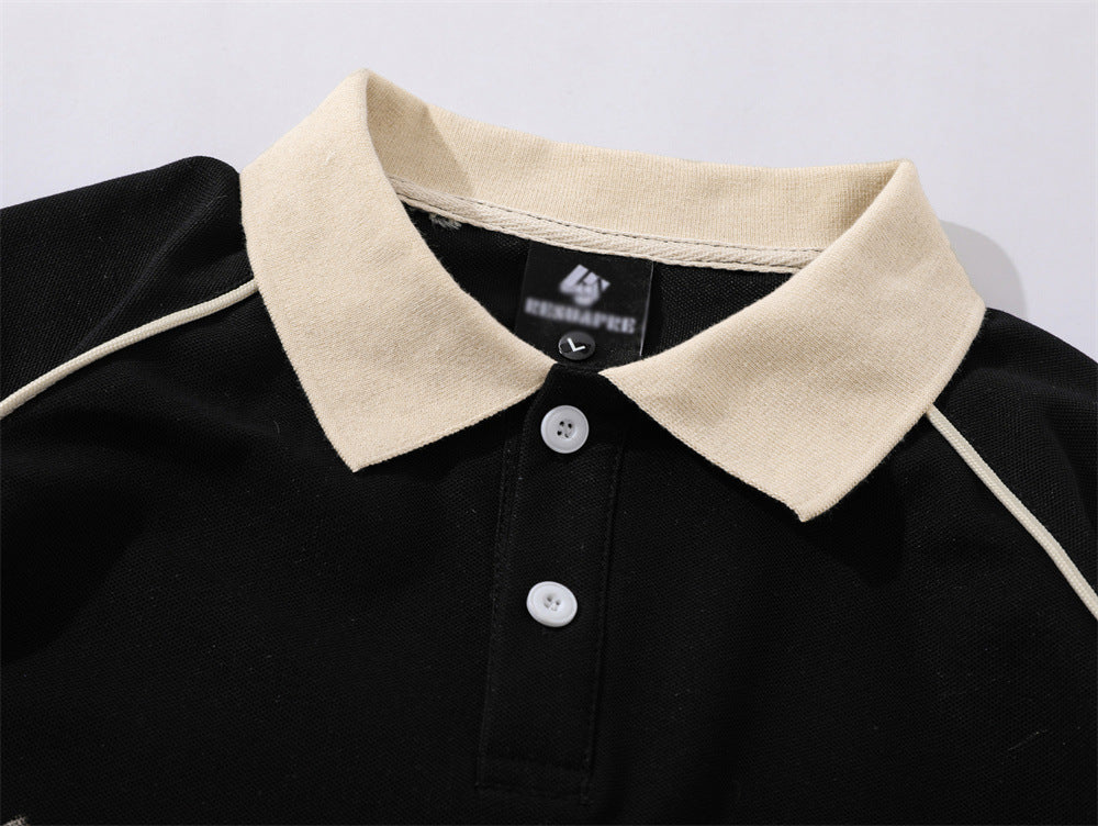 Metro Men's Short-Sleeve Letter-Print Printed Polo Shirt