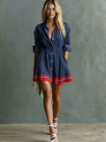 Nova Striped Shirt Dress
