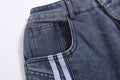 Indigo Men's Striped Straight Jeans