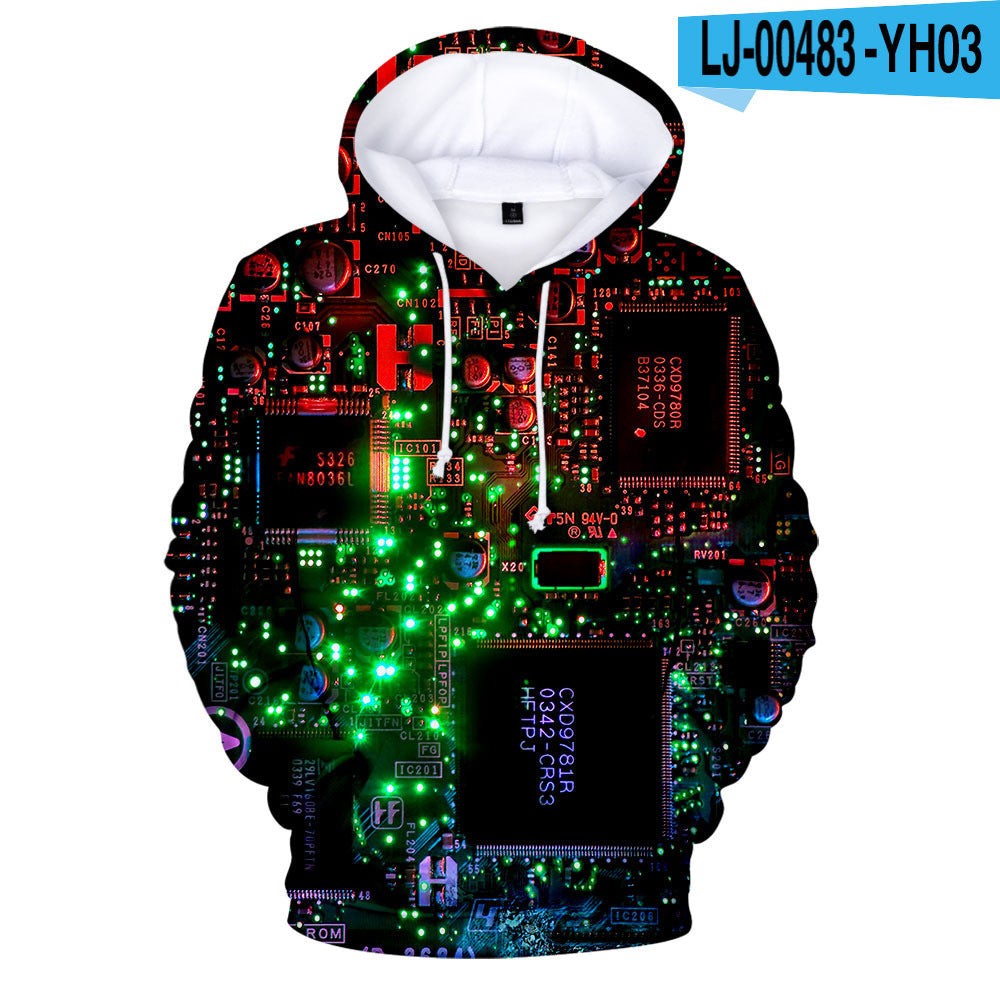 District Bexley Men's 3D-Print Hoodie