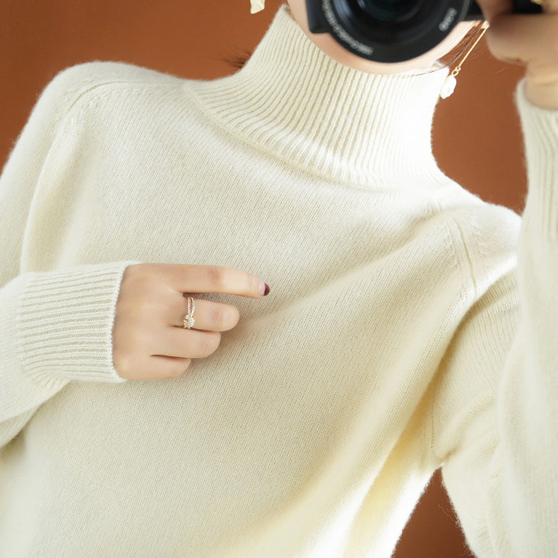 Hearth Wool Relaxed Turtleneck Sweater