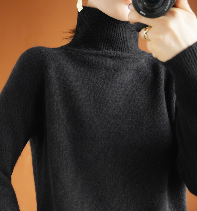 Hearth Wool Relaxed Turtleneck Sweater