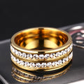 Lune Arden Stainless Steel Titanium Steel Ring