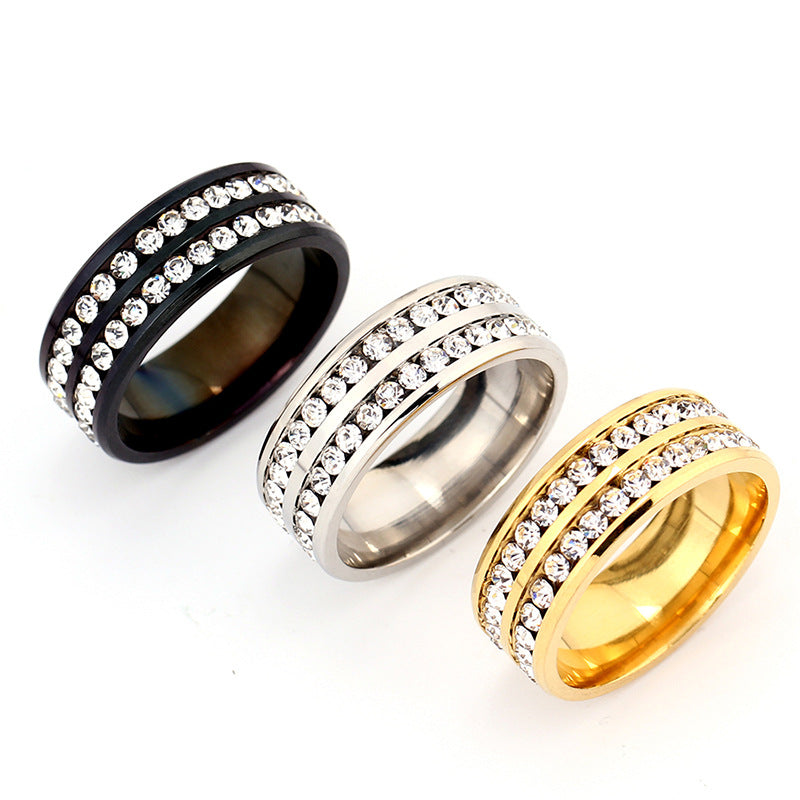 Lune Arden Stainless Steel Titanium Steel Ring