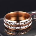 Lune Arden Stainless Steel Titanium Steel Ring