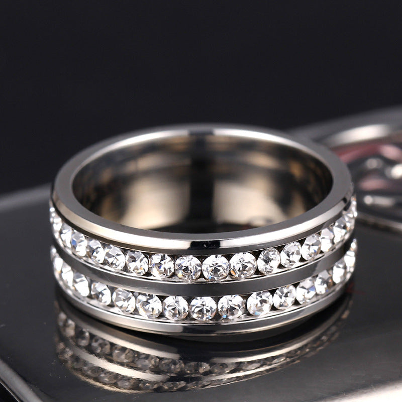 Lune Arden Stainless Steel Titanium Steel Ring