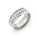 Lune Arden Stainless Steel Titanium Steel Ring