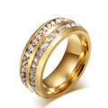 Lune Arden Stainless Steel Titanium Steel Ring
