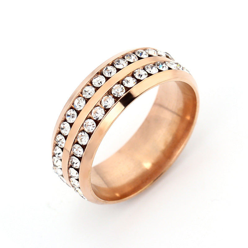 Lune Arden Stainless Steel Titanium Steel Ring
