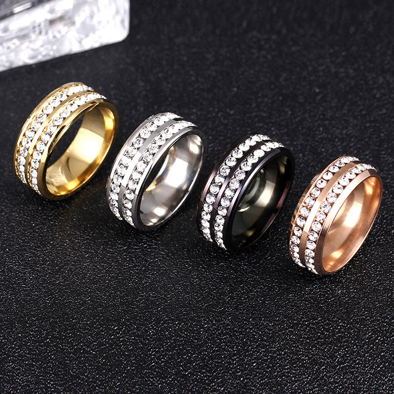 Lune Arden Stainless Steel Titanium Steel Ring