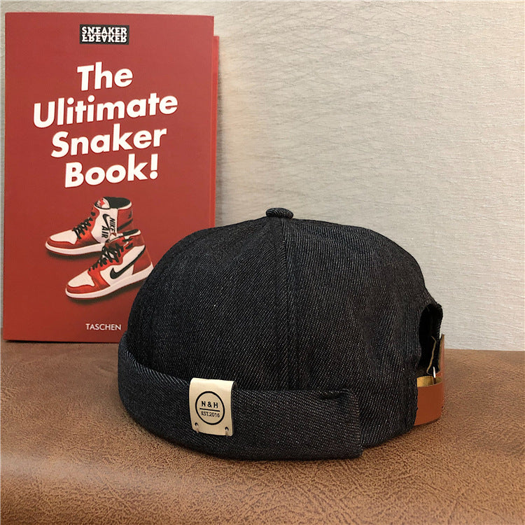 Ember Letter-Print Retro Beanie