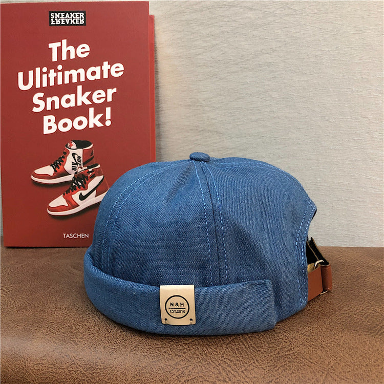 Ember Letter-Print Retro Beanie