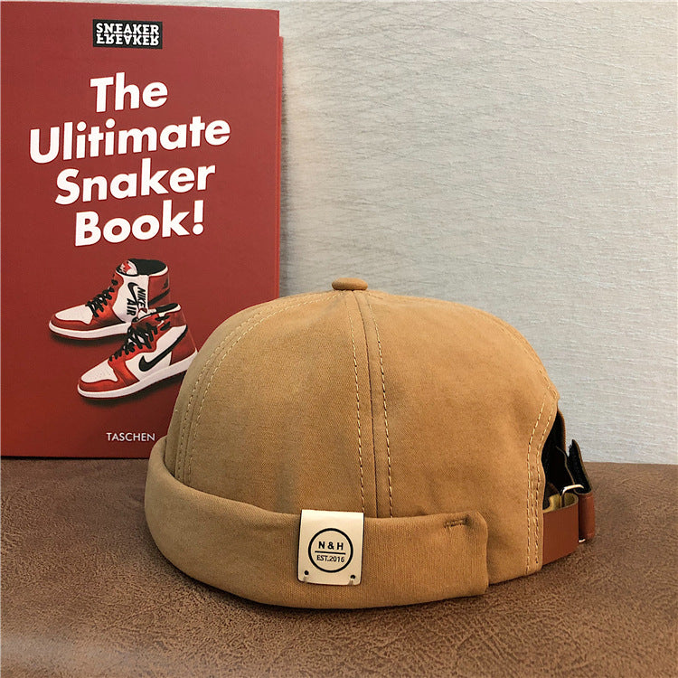 Ember Letter-Print Retro Beanie