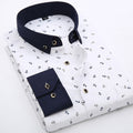Metro Men's Cotton Slim Long-Sleeve Shirt