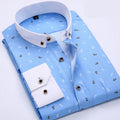 Metro Men's Cotton Slim Long-Sleeve Shirt