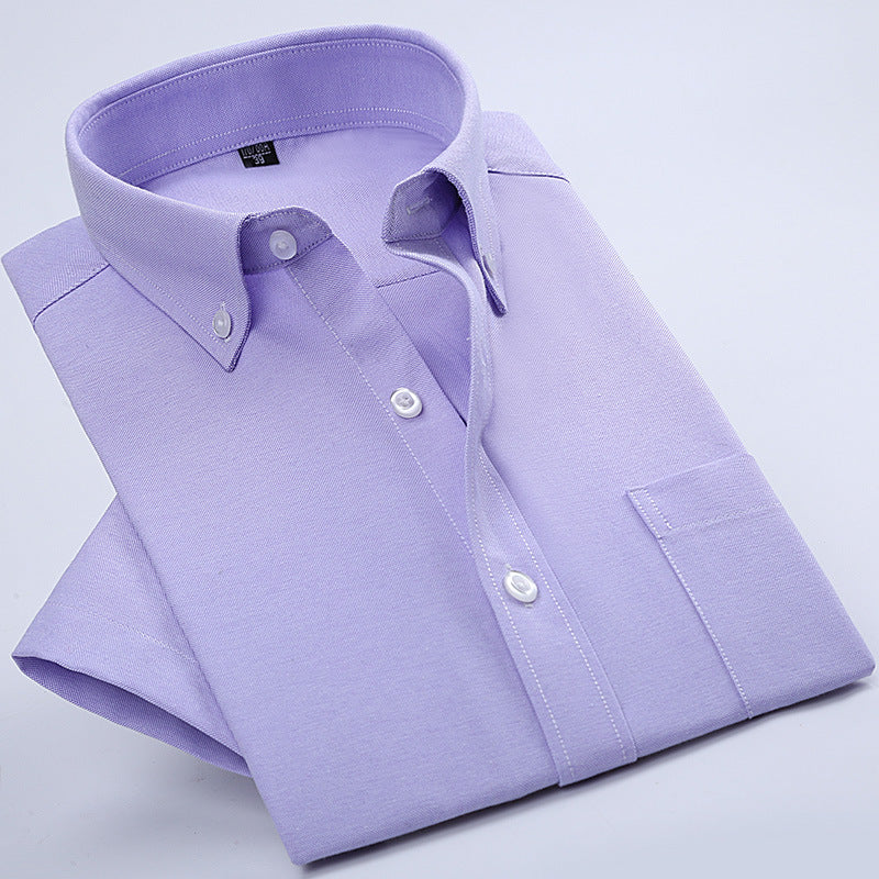 Metro Men's Short-Sleeve Button Solid Shirt