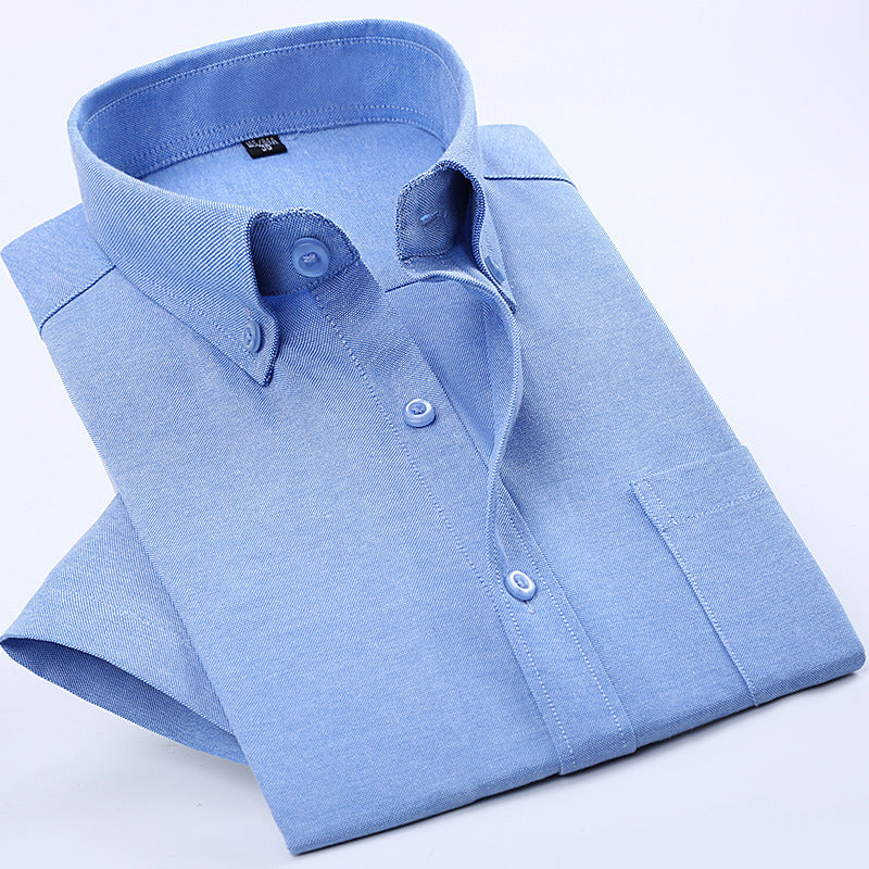 Metro Men's Short-Sleeve Button Solid Shirt