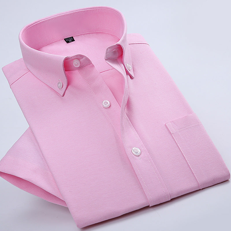 Metro Men's Short-Sleeve Button Solid Shirt