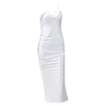 Sway Satin Halter Midi Skirt