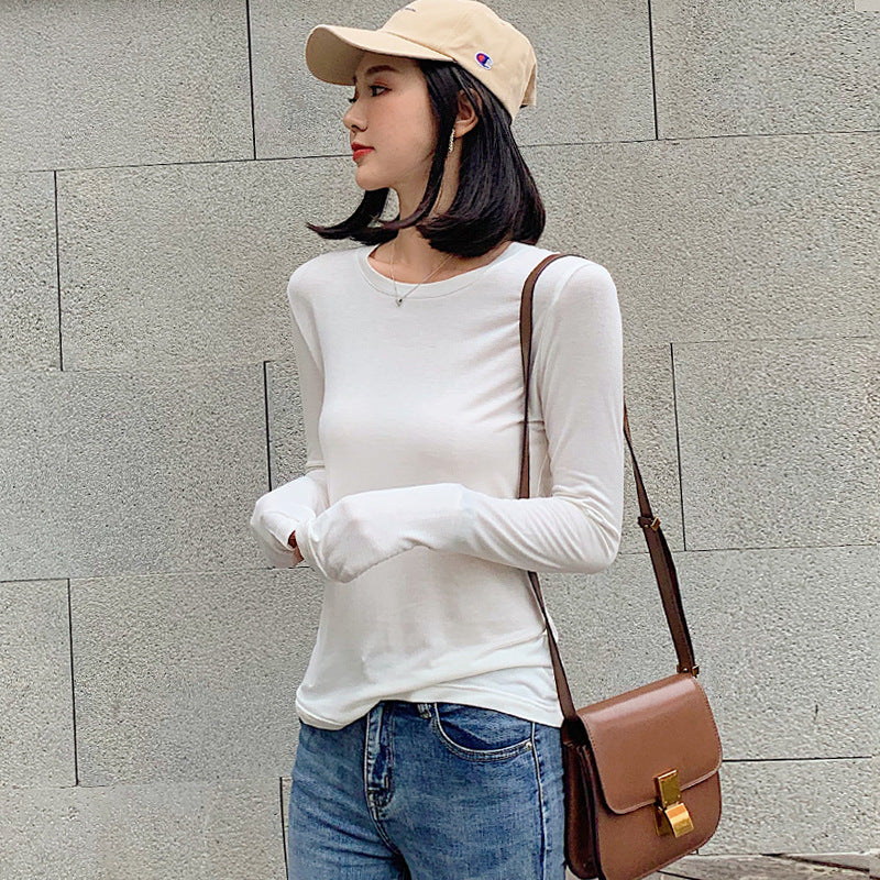 Aurelia Slim Long-Sleeve Crew-Neck T-Shirt