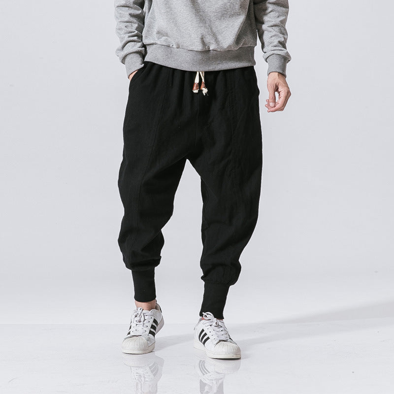 Drift Men's Linen Cotton Ankle Harem Pants