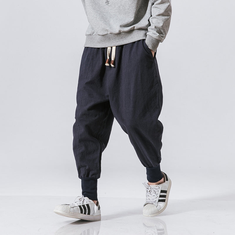Drift Men's Linen Cotton Ankle Harem Pants