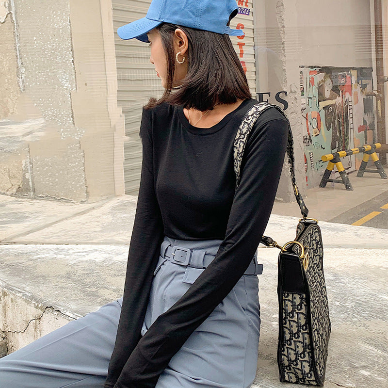 Aurelia Slim Long-Sleeve Crew-Neck T-Shirt