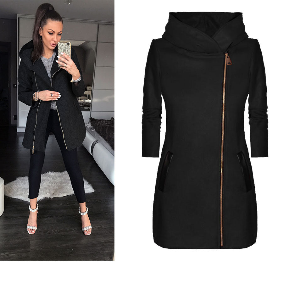 Lumen Fleece-Lined Hooded Zip Coat