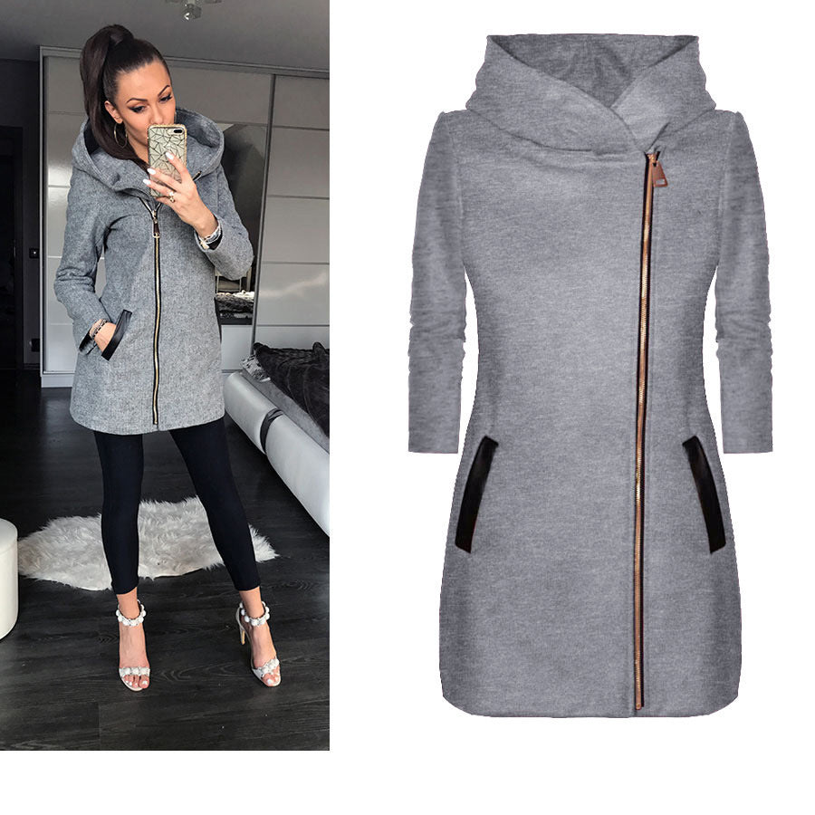 Lumen Fleece-Lined Hooded Zip Coat