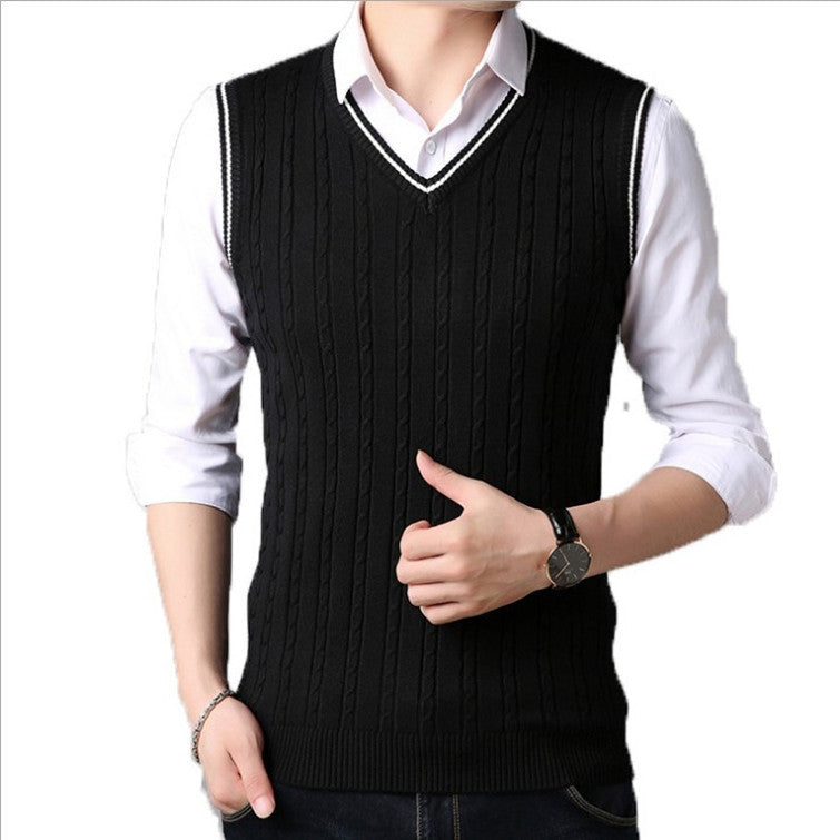 District Men's V-Neck Sweater Vest