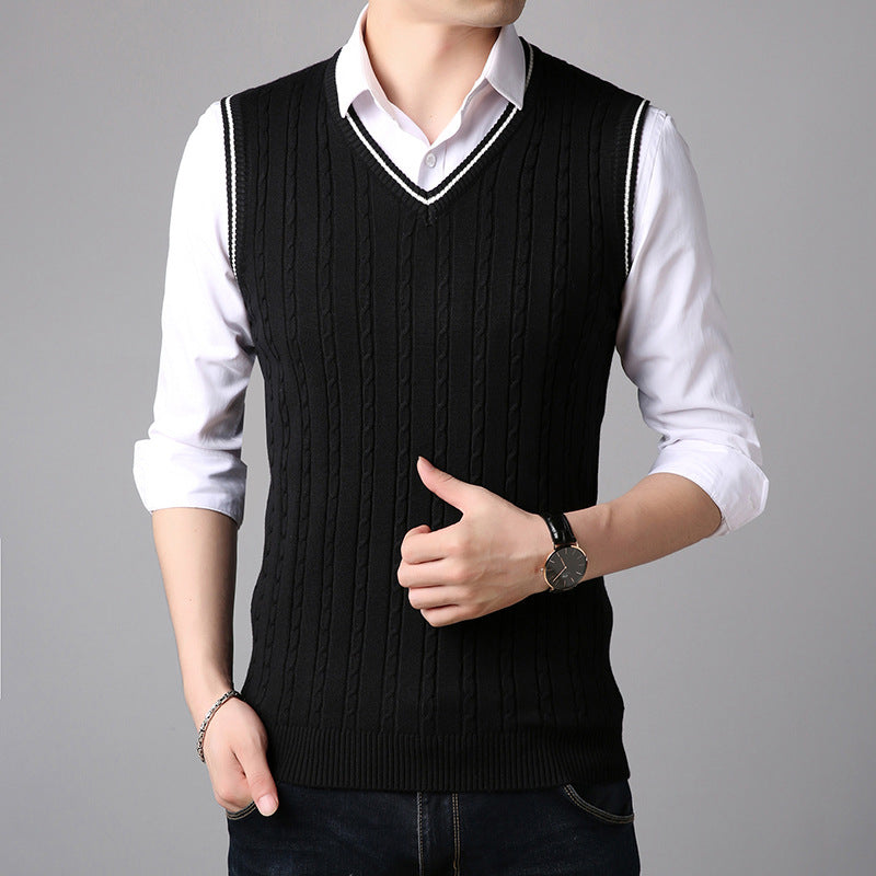 District Men's V-Neck Sweater Vest