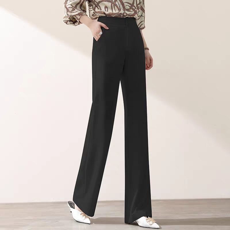 Flow Relaxed Straight High-Waist Wide-Leg Trousers
